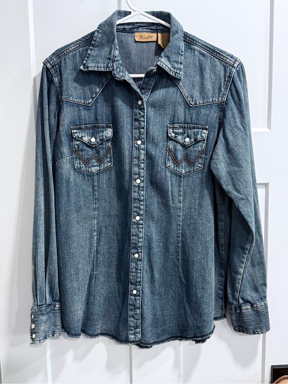 Wrangler Jean shirt, medium, never worn